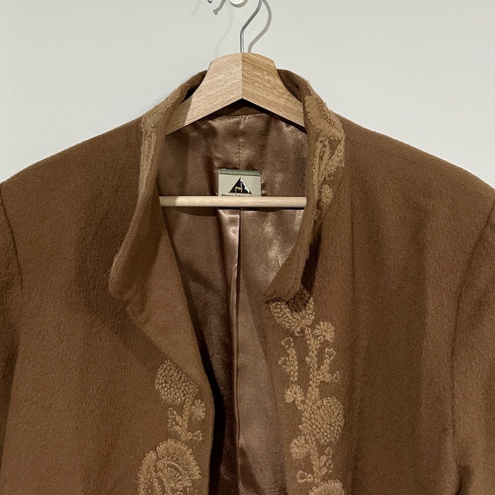 Vintage Alpaca International Embroidered Open Cardigan Jacket - Picture 8 of 8